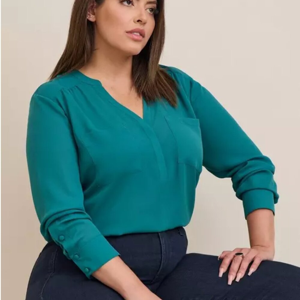 Torrid Harper Georgette Blouse